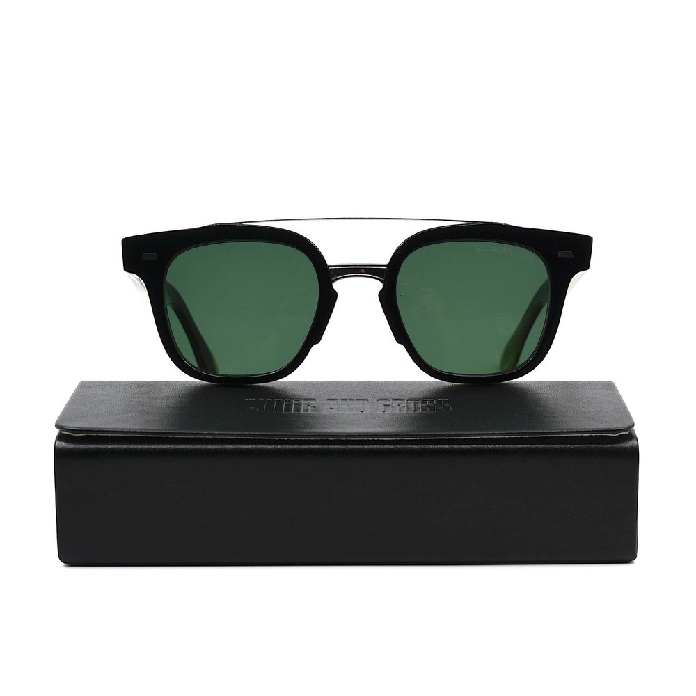 CUTLER&GROSS OF LONDON CG1297S 04 BLACK GREEN AUTHENTIC SUNGLASSES - Picture 5 of 14